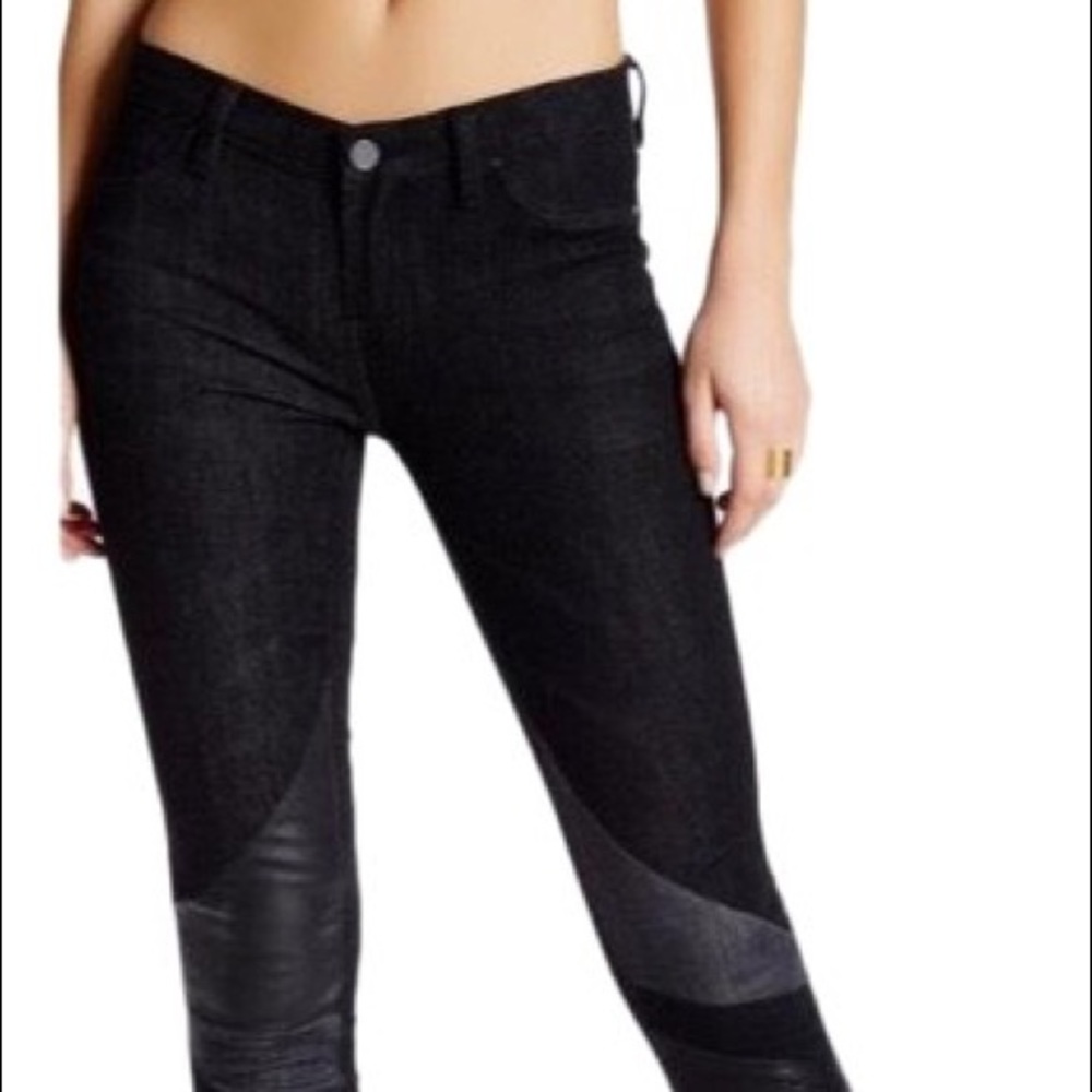 Black Blank Nyc Patchwork Jeans - image 1